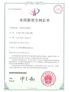 一種等離子處理系統專利證書